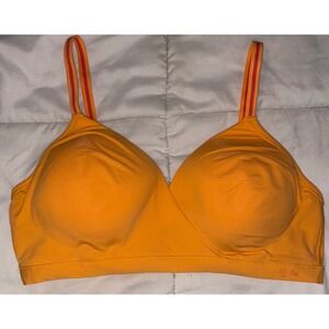 Kindly Yours Blazing Orange Soft & Supportive Everyday Comfort Wirefree Bra, L